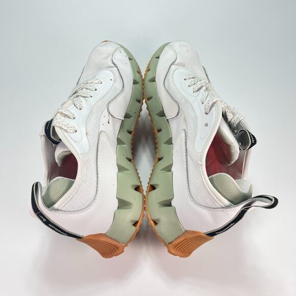 Reebok Zig Dynamica White Green Low Athletic Running Shoes Women's Size 8.5 - Picture 7 of 11